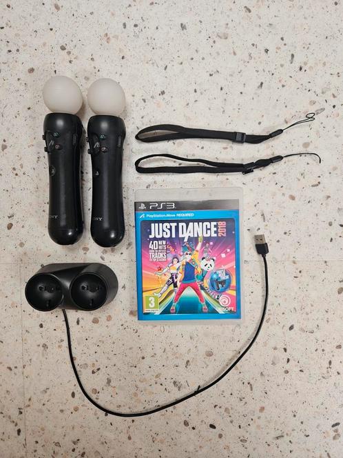 PS 3 Just Dance Controllers plus spel en camera., Spelcomputers en Games, Spelcomputers | Sony PlayStation Consoles | Accessoires