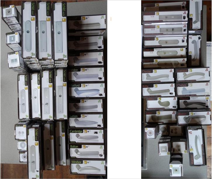 Impresso deurbeslag - aluminium & rvs, Doe-het-zelf en Verbouw, Hang- en Sluitwerk, Nieuw, Klink of Kruk, Ophalen of Verzenden