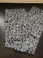 Nieuw=zwart-witte dunne sjaal met franjes=H&M, Kleding | Dames, Ophalen of Verzenden, Nieuw