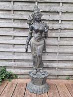 Bronzen beeld van de godin Tara /Tibet/India/111 cm, Ophalen of Verzenden, Zo goed als nieuw, Mens