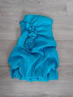 Cocktail jurk turquoise, Blauw, Zo goed als nieuw, Boven de knie, Ophalen