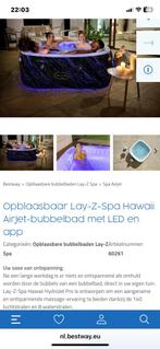 Jacuzzi 180x180 Vierkant ,met smart., Tuin en Terras, Bubbelbaden en Hottubs, Ophalen, Zo goed als nieuw, Opblaasbaar