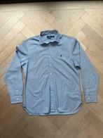 RALPH LAUREN blauw/wit gestreept overhemd mt 17,5/44, Ophalen of Verzenden, Zo goed als nieuw, Blauw