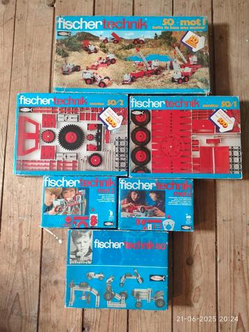 Fischer Technik Vintage Sets - Complete Verzameling beschikbaar voor biedingen