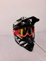 Rode crossbril geel spiegelglas - Nieuw, Motoren, Kleding | Motorhelmen, Ophalen of Verzenden, Nieuw zonder kaartje, Offroadhelm