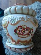 Geweldige opaline melkglas lampenkap rijkelijk versierd, Antiek en Kunst, Antiek | Lampen, Ophalen of Verzenden