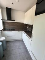 Hoekkeuken Wit met Houten Blad, Huis en Inrichting, Keuken | Complete keukens, Ophalen, Gebruikt, Wit, Hoekkeuken