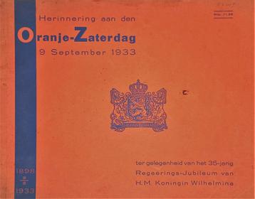 Beschrijving Herinnering aan den Oranje - Zaterdag 9 septemb beschikbaar voor biedingen