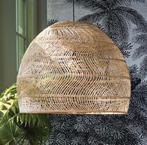 HKliving Wicker Rieten Hanglamp L - Natuurlijke Uitstraling, Huis en Inrichting, Lampen | Hanglampen, Ophalen, Nieuw, Hout, 50 tot 75 cm