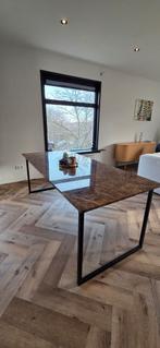 Marmeren eettafel – Aimé Té (Donker Emperador bruin)., Ophalen, Overige materialen, 200 cm of meer, 50 tot 100 cm