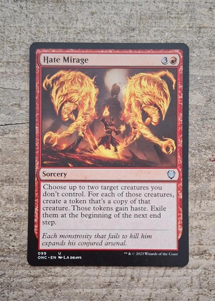 Hate Mirage - Magic the Gathering, Hobby en Vrije tijd, Verzamelkaartspellen | Magic the Gathering, Gebruikt, Losse kaart, Verzenden