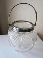 Antieke ice bucket - kristal met Rodgers Sheffield, Verzenden