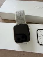 Apple Watch Series 7 Zilver/Starlight GPS 45mm + bandjes, Ophalen of Verzenden, Gebruikt, Zilver, IOS