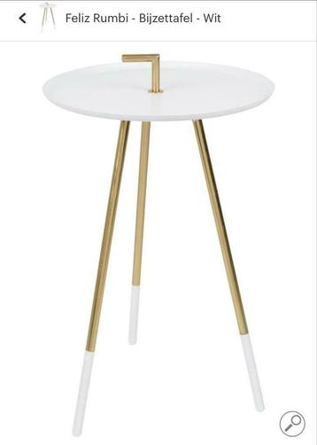 Feliz Rumbi - Bijzettafel Wit/goud nieuw in verpakking beschikbaar voor biedingen