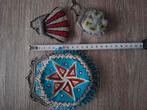 Antieke kralen portemonees, Sieraden, Tassen en Uiterlijk, Broches, Ophalen of Verzenden, Zo goed als nieuw, Zilver, Overige materialen
