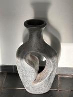 Mooie sier vaas, 53 cm hoog, Steen, Gebruikt, 50 tot 75 cm, Zwart