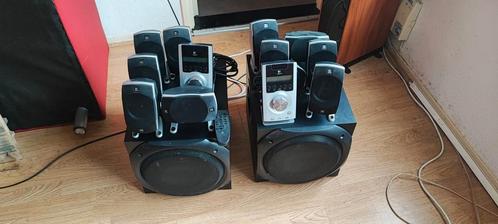 2x Logitech Z-5500 Digital beide met afstandsbediening, Audio, Tv en Foto, Radio's, Gebruikt, Radio, Ophalen