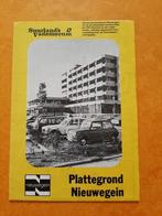 oude plattegrond Nieuwegein, 1982 met reclamekaders, Nederland, Ophalen of Verzenden, Zo goed als nieuw, 1800 tot 2000