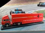 old car 1/43  iveco ferrari transporter, Hobby en Vrije tijd, Ophalen of Verzenden, Zo goed als nieuw, Auto, Overige merken