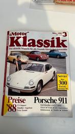 Motor klassik blad maart 1988 porsche 911, Ophalen of Verzenden, Gelezen, Porsche