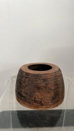 Oud houten potje - Diameter 14cm, Gebruikt, Minder dan 30 cm, Minder dan 60 cm, Rond