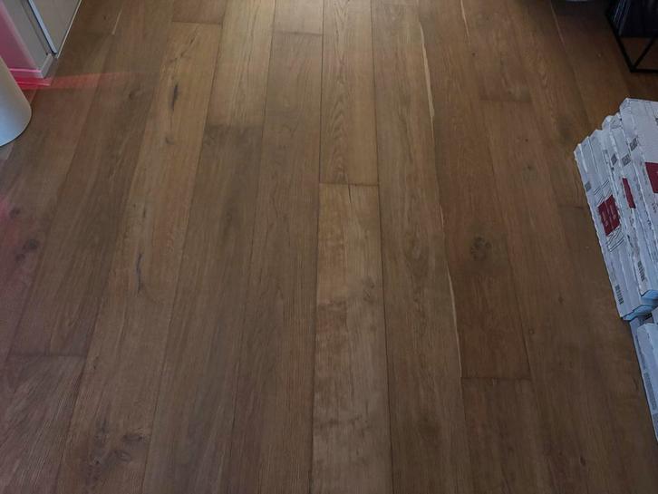 Laminaat vloer - 40m2 - Gebruikt, Doe-het-zelf en Verbouw, Vloerdelen en Plavuizen, Gebruikt, Laminaat, Kunststof, 150 cm of meer