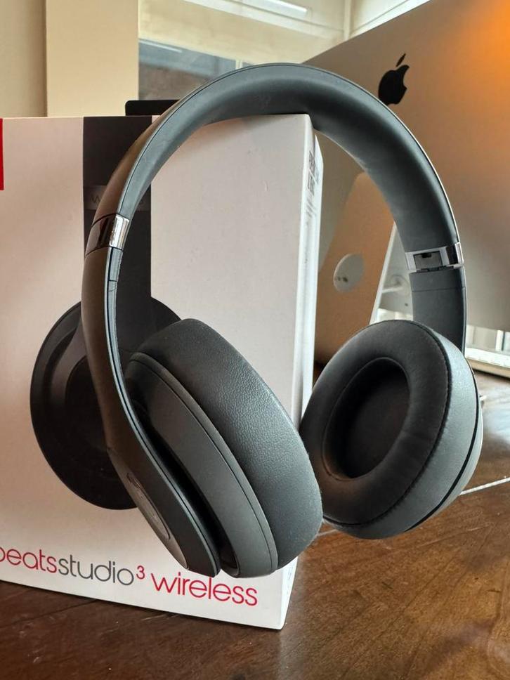 Beats Studio 3 Wireless Koptelefoon - mat grijs, Audio, Tv en Foto, Koptelefoons, Zo goed als nieuw, Over oor (circumaural), Beats