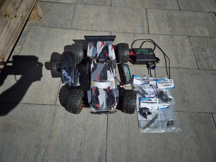 Maverick Quantum+ XT Flux 3S 1/10 4WD, Hobby en Vrije tijd, Modelbouw | Radiografisch | Auto's, Gebruikt, Auto offroad, Elektro