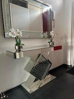 Spiegel met Console Tafel - Luxe Design, Ophalen, Gebruikt, 75 tot 100 cm, Minder dan 100 cm