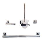 OP=OP Accessoire set, Chroom, Handdoekrek + Garantie,Koplar, Huis en Inrichting, Woonaccessoires | Overige, Ophalen of Verzenden