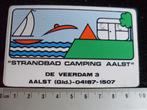 sticker strandbad camping aalst de veerdam 3 vintage, Verzenden, Zo goed als nieuw, Bedrijf of Vereniging