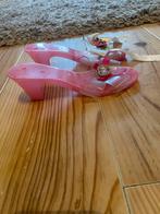 Roze plastic kinderhakken - 18 cm, Ophalen of Verzenden, Gebruikt