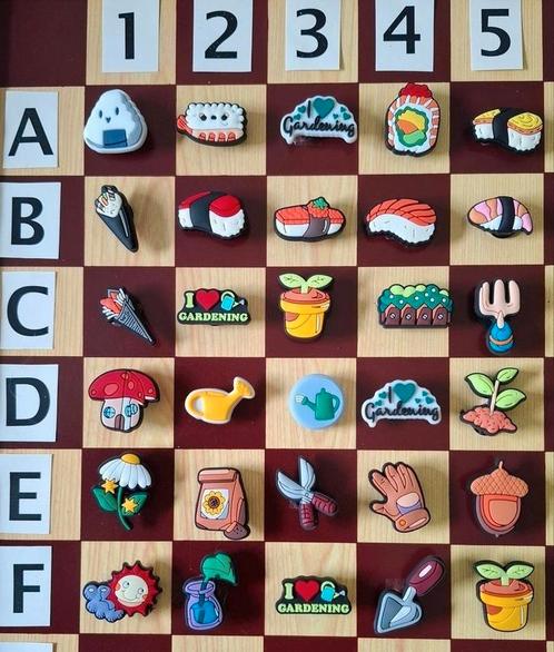 18: Sushi & Tuinieren Schoenbedels Charms v/d Crocs, Verzamelen, Speldjes, Pins en Buttons, Zo goed als nieuw, Ophalen of Verzenden