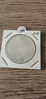 Zilveren 50 gulden 1991 Beatrix en claus FDC, Postzegels en Munten, Munten | Nederland, Koningin Beatrix, Zilver, Ophalen of Verzenden
