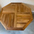 Ronde Tuintafel - 120 cm - massief teak - TTM Wonen, Www.ttmwonen.nl, Nieuw, Ophalen of Verzenden, Info@ttmwonen.nl