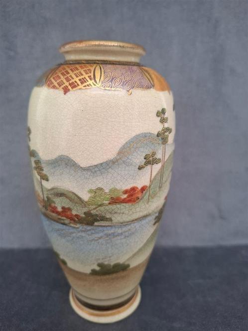 Japanse vaas, Satsumai, gemerkt, 15 cm, Antiek en Kunst, Antiek | Keramiek en Aardewerk, Ophalen of Verzenden