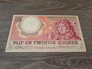Biljet 25 gulden Huygens, 1955 beschikbaar voor biedingen