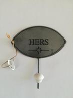 Wandhaakje met een porseleinen knopje, Huis en Inrichting, Wandhaken, Nieuw, Ophalen of Verzenden, Minder dan 100 cm