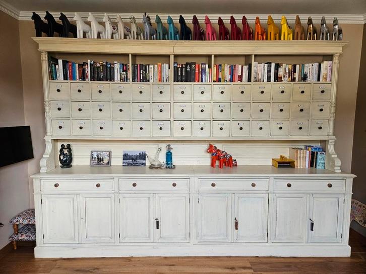 Antieke zwitserse apothekerskast ZEER MOOI, Huis en Inrichting, Kasten | Buffetkasten, Zo goed als nieuw, Ophalen