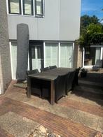 Tuintafel en stoelen, Tuin en Terras, Tuinsets en Loungesets, Ophalen, Overige materialen, Gebruikt, 6 zitplaatsen