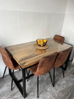 Set tafel plus stoel, Huis en Inrichting, Tafels | Eettafels, Ophalen of Verzenden, Zo goed als nieuw, Rechthoekig, 50 tot 100 cm