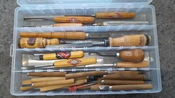 houtbeitels Houtbeitel houtbewerking beitel houtdraaibank  beschikbaar voor biedingen