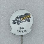 SP0936 Speldje 1904 Spyker geel, Verzamelen, Gebruikt, Ophalen of Verzenden