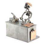 Verkoopster beeldje - steelman, winkel, kassa, cassiere, Verzamelen, Beelden en Beeldjes, Ophalen of Verzenden