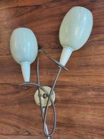 Vintage wandlamp art deco stijl lamp glas, Gebruikt, ., ., Ophalen