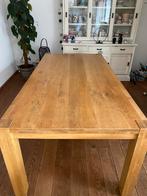 Eiken Eettafel 200x100cm, Gebruikt, 100 tot 150 cm, Eikenhout, 200 cm of meer