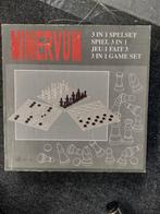 Minervum 3-in-1 Spelset - Schaak, Dammen, Backgammon, Een of twee spelers, Ophalen of Verzenden, Gebruikt, Minervum