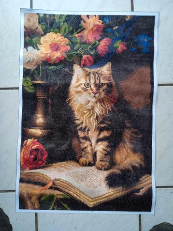 Poes / Kat - Diamond Painting schilderij - 40 x 60 cm. beschikbaar voor biedingen