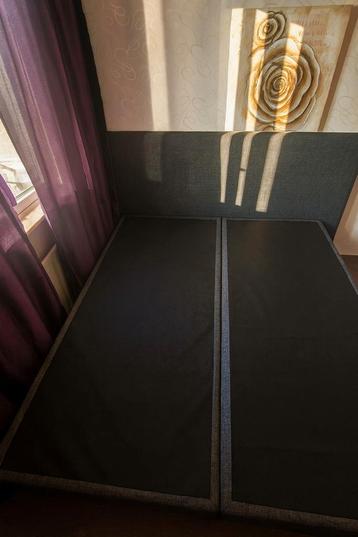 TWEEpersoons Boxspring antraciet beschikbaar voor biedingen