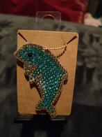 Dolfijn Hanger met Strass Steentjes, Overige materialen, Met strass, Blauw, Ophalen of Verzenden